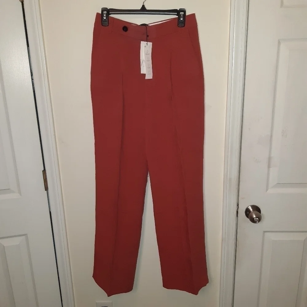 ZARA full-length Linen Blend Business Casual pants